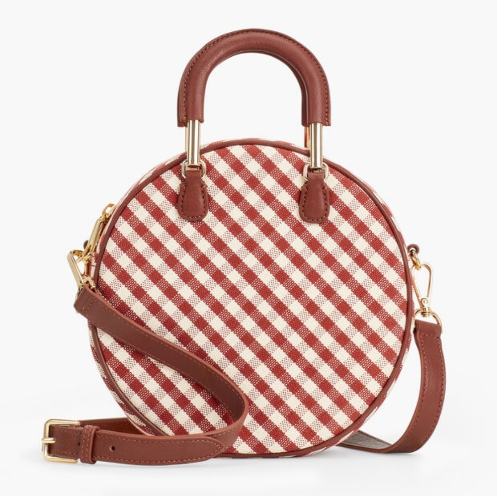 NWOT Gingham Crossbody Bag